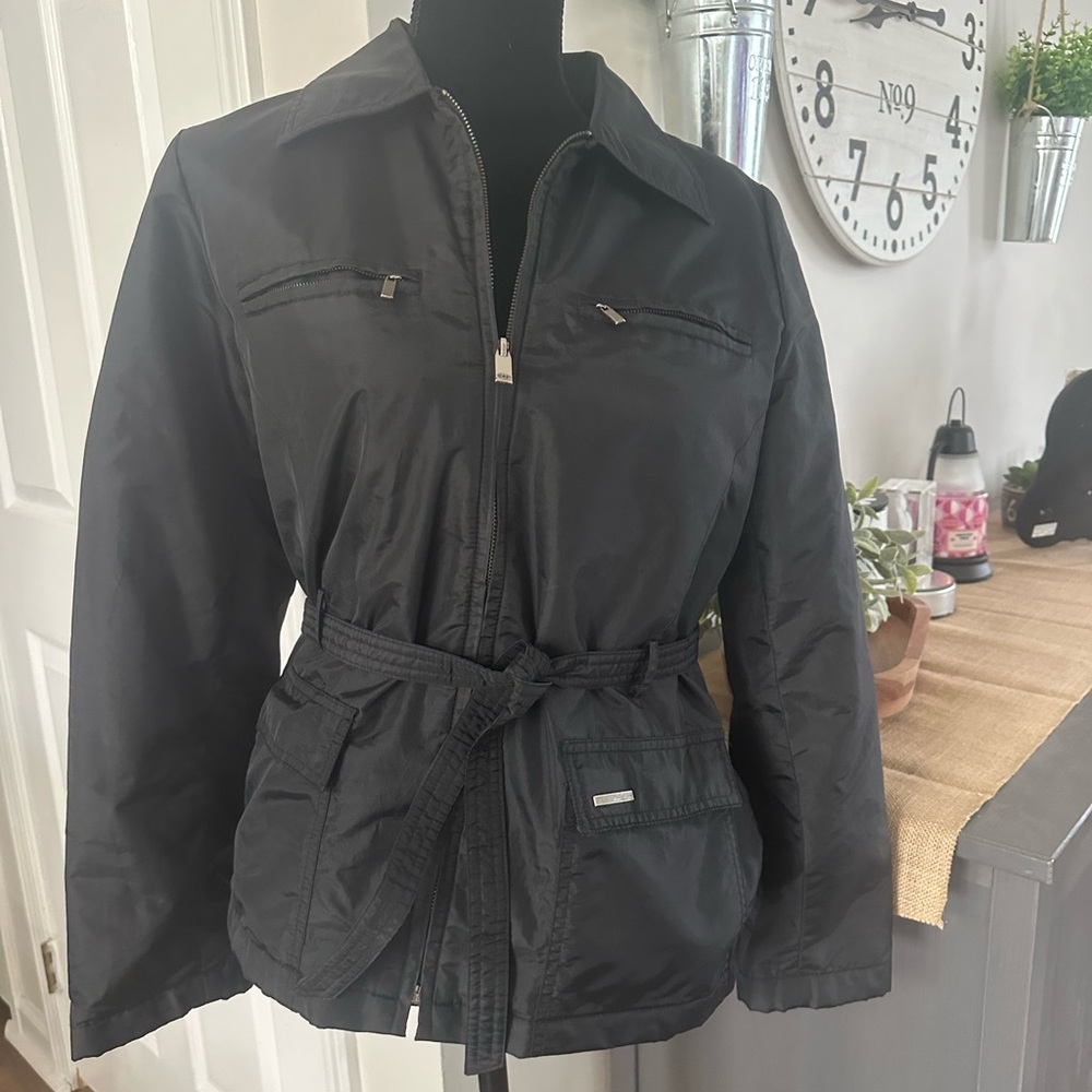 Express Black Belted Jacket
